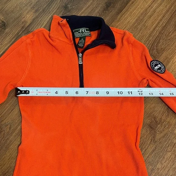 Ralph Lauren Active - Orange Quarter-Zip Women's Top - XS 🧡 - Picture 5 of 7